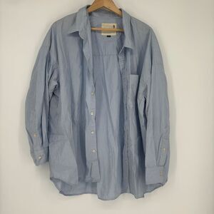R13 Drop Neck Oxford Shirt